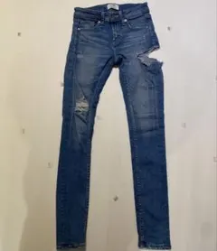 ジェイダ GYDA スキニーデニムパンツ ダメージ XSのサムネイル