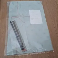 色えんぴつと刺し子柄封筒セット