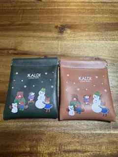KALDI クリスマスぱっちんポーチ