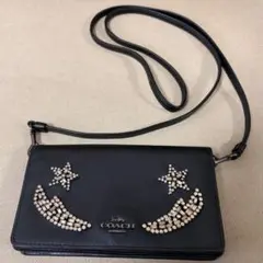 COACH ウォレットバッグ スマイル ラインストーンy2k 平成ギャル 90s