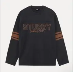 stussy FOOTBALL CREW ロンT BLACK Mサイズ