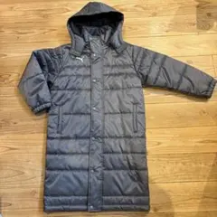 PUMA ベンチコート　グレー　140 キルティング