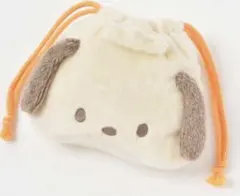 ポチャッコふわふわフェイス巾着ポーチ