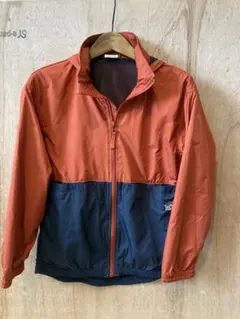 オレンジ ネイビー フルジップジャケット