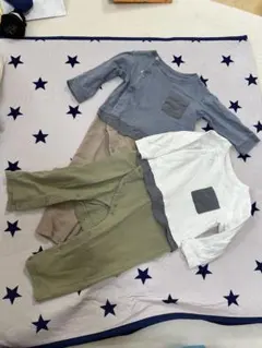 GU長袖ロンパース80cm 2枚セット