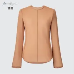 【新品未使用】ユニクロ　マメクロゴウチ　シアークルーネックT ブラウン