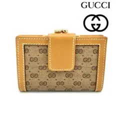 GUCCI グッチ 小銭入れ コインケース がま口 GGキャンバス