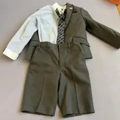 ミチコロンドン グレー フォーマルスーツ　　　　(120cm)4点セット