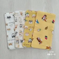 ダブルガーゼ ハーフハンカチ 柴犬柄 2枚セット - メルカリ