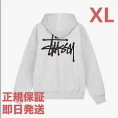 ❗️期間限定SALE❗️ステューシー ベーシック プルオーバーフーディ グレーXL