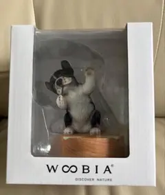 ウービア WOOBI 黒白フレンチ・ブルドッグのスマホスタンド