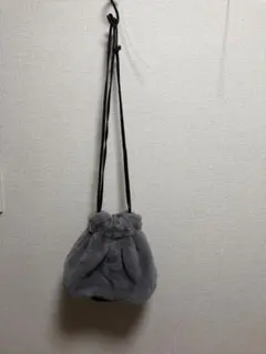 Horn Please STYLE フェイクファー　キルト2way巾着バッグ