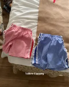 美品♡韓国yellow factory ギンガムチェックパンツ　XLsize