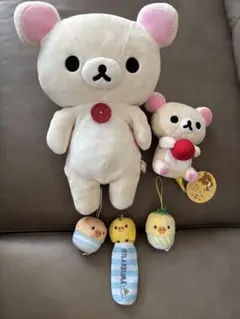 リラックマ　コリラックマ　キイロイトリ　ぬいぐるみ　5点セット