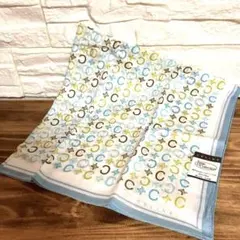 CELINE シルクハンカチ ロゴプリント