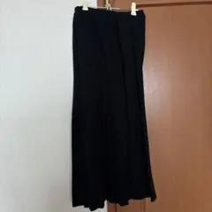 黒のロングスカート ゴムウエスト