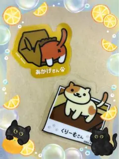 ねこあつめダイカットクリアステッカー