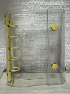 シール帳 イエロー クリアバインダー