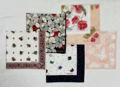 GIVENCHY ジバンシー　NinaRicci ニナリッチ　ハンカチ5枚セット