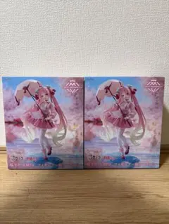 桜ミク AMP +フィギュア〜桜ドレスVer.〜 2体セット