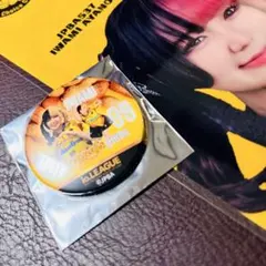 岩見彩乃缶バッジ　クリアファイル　ラウンドワンコラボ