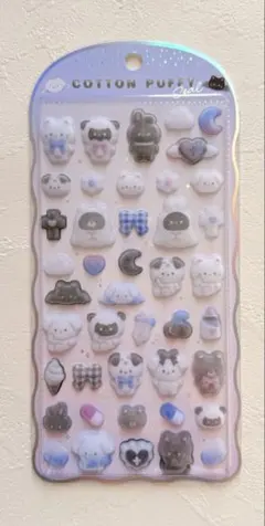 ち*ー様 正規品 コットンパフィーシール　オリジナル