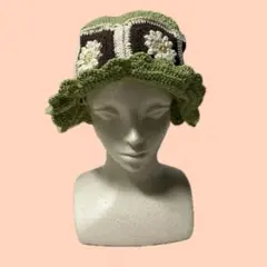 花模様バケットハット　大人用