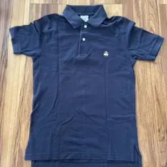 美品！ブルックスブラザーズ スリムフィット鹿の子 半袖 ポロシャツ ネイビーM