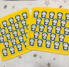 レトロ未使用 ドラえもん 日本製 シャーリングハンドタオル 2枚セット