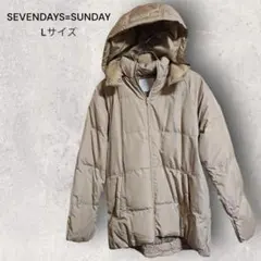 SEVENDAYS=SUNDAY ジャケット ポリエステル 厚手 フード付き