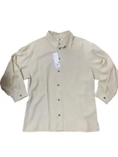 UNIQLO U ベージュ XXL 2024年ドレープシャツ