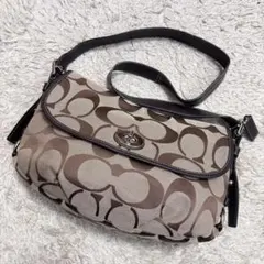 コーチ シグネチャー ショルダーバッグ ワンショルダー ターンロック 15171