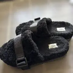 UGG ボアサンダル ファーサンダル 厚底 24cm - メルカリ