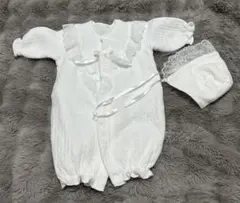 セレモニードレス　50-60cm 帽子付き　退院着　お宮参り