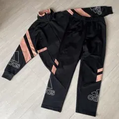 adidas ブラック/ピンク ジャージセット