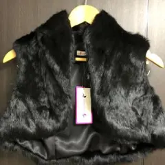 新品未使用　うさぎ毛皮ボレロ　ラビットファー　Mサイズ
