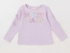 美品　メゾピアノ　花刺しゅう長袖カットソー　120