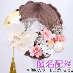 髪飾り　和装　ヘアクリップ　海外　大人気　Uピン　結婚式　着物　夏祭り　紫