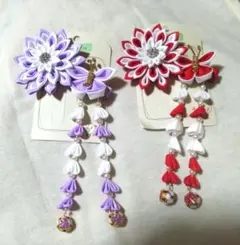 髪飾り つまみ細工 七五三　2個セット