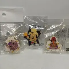 ミッキーマウス・チャンドゥ・スティッチ ピンバッジセット　ディズニー