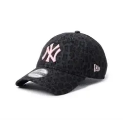 ニューエラ 9FORTY キャップ レオパード ヒョウ柄 帽子 黒 NY 正規品