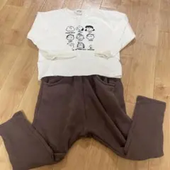 キッズ 上下セット まとめ売り 裏起毛パンツ スヌーピー 120