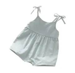 底値SALE　韓国子供服キャミサロペット　グリーン90