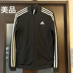 adidas ストライプジャージ Lサイズ 黒