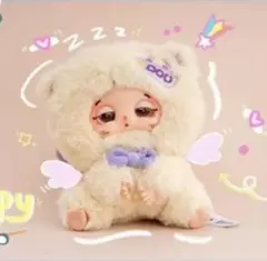 babythree DouDou ねむねむ 猫 黄色 背中 羽根