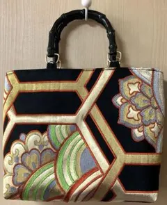 ヤ*ン様 帯リメイクバッグ　和装小物　和装鞄　和装バッグ　ハンドバッグ　着物　浴
