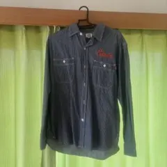 Edwin ストライプ 長袖シャツ M