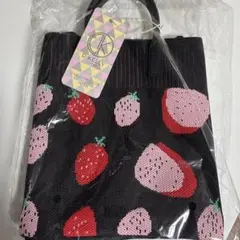 D.KELLY イチゴ柄 メッシュトートバッグ