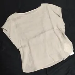 アンタイトル UNTITLED 麻混ブラウス