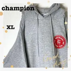 championチャンピオンワンポイントプリントプルオーバーパーカーゆるダボXL
